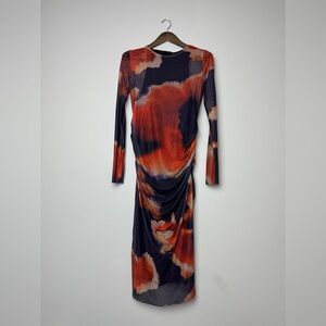NWT Long Sleeve Midi Dress Indefeir Studios